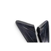 2011-2016 Honda CR-Z CRZ Front Right/Left Door Pillar Corner Garnish Mirror Molding Set, 75495-SZT-G01, F055, OEM, 2011, 2012, 2013, 2014, 2015, 2016