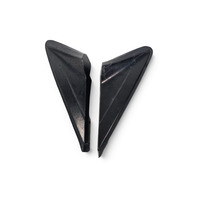 2011-2016 Honda CR-Z CRZ Front Right/Left Door Pillar Corner Garnish Mirror Molding Set, 75495-SZT-G01, F055, OEM, 2011, 2012, 2013, 2014, 2015, 2016