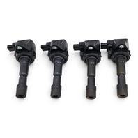 2011-2016 Honda CR-Z CRZ Ignitor Ignition Coil Plug Set (4) 30520-RB0-S01, F055, OEM, 2011, 2012, 2013, 2014, 2015, 2016