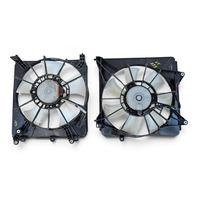 2011-2016 Honda CR-Z CRZ A/C Radiator Cooling Fan Set w/ Shroud 38611-RBB-003, F055, OEM, 2011, 2012, 2013, 2014, 2015, 2016