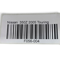 2003-2006 Nissan 350Z Xenon HID Headlight Headlamp Right/Passenger 26010-CD027, F056, OEM, 2003, 2004, 2005, 2006