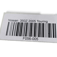 2003-2008 Nissan 350Z Clarion Radio Audio Door Speaker Set 28156-AL50A, F056, OEM, 2003, 2004, 2005, 2006, 2007, 2008
