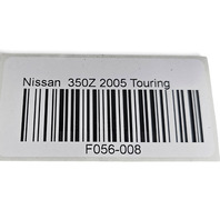 2003-2007 Nissan 350Z Exterior Door Handle Left/Driver Black, 80607-CD401, F056, OEM, 2003, 2004, 2005, 2006, 2007