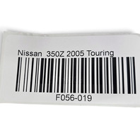 2003-2006 Nissan 350Z Passenger Power Window Door Lock Switch Bezel Black, 80960-CD300, F056, OEM, 2003, 2004, 2005, 2006