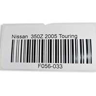 2003-2008 Nissan 350Z Front Seat Belt Buckle Right/Passenger Black, 86842-CD000, F056, OEM, 2003, 2004, 2005, 2006, 2007, 2008