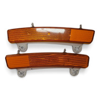 2003-2006 Nissan 350Z Coupe Bumper Corner Marker Light Lamp, Left/Right Set, F056, OEM, 2003, 2004, 2005, 2006