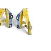 2003-2008 Nissan 350Z Hood Hinge Left/Right Set Yellow 65400-CD70A, F056, OEM, 2003, 2004, 2005, 2006, 2007, 2008