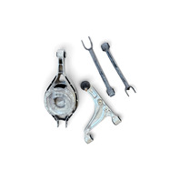 2003-2008 Nissan 350Z Rear Lower Control Arm Left Set(4) 551B0-AL500, F056, OEM, 2003, 2004, 2005, 2006, 2007, 2008