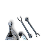 2003-2008 Nissan 350Z Rear Lower Control Arm Left Set(4) 551B0-AL500, F056, OEM, 2003, 2004, 2005, 2006, 2007, 2008
