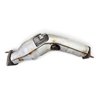 2003-2007 Nissan 350Z Left Exhaust Muffler Pipe Upper Converter (DAMAGED) 208B3-AC325, F056, OEM, 2003, 2004, 2005, 2006, 2007