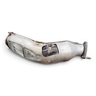 2003-2007 Nissan 350Z Left Exhaust Muffler Pipe Upper Converter (DAMAGED) 208B3-AC325, F056, OEM, 2003, 2004, 2005, 2006, 2007