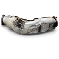 2003-2007 Nissan 350Z Right Exhaust Muffler Pipe Upper Converter (DAMAGED) 208B2-AC325, F056, OEM, 2003, 2004, 2005, 2006, 2007