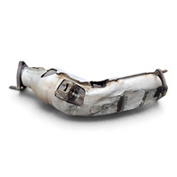 2003-2007 Nissan 350Z Right Exhaust Muffler Pipe Upper Converter (DAMAGED) 208B2-AC325, F056, OEM, 2003, 2004, 2005, 2006, 2007