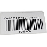 2015-2023 Infiniti Q50 Front Left/Driver Exterior Door Handle White 80641-4GA9A, F057, OEM, 2015, 2016, 2017, 2018, 2019, 2020, 2021, 2022, 2023