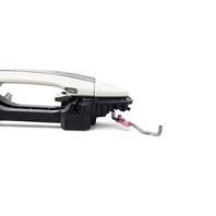 2015-2023 Infiniti Q50 Front Left/Driver Exterior Door Handle White 80641-4GA9A, F057, OEM, 2015, 2016, 2017, 2018, 2019, 2020, 2021, 2022, 2023