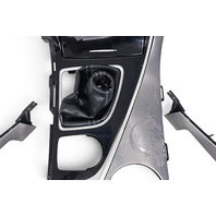 2016-2018 Infiniti Q50 Silver Interior Dash Trim Center Console Shifter Bezel Boot Left/Right Air Vent Set, F057, OEM, 2016, 2017, 2018