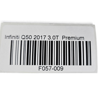 2015-2018 Infiniti Q50 Quarter Tail Light Lamp, Rear Right/Passenger 26550-4HB0C, F057, OEM, 2015, 2016, 2017, 2018