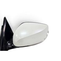 2014-2021 Infiniti Q50 Side View Mirror Left/Driver White, 96302-6HH0B, F057, OEM, 2014, 2015, 2016, 2017, 2018, 2019, 2020, 2021
