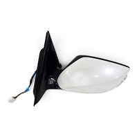 2014-2021 Infiniti Q50 Side View Mirror Left/Driver White, 96302-6HH0B, F057, OEM, 2014, 2015, 2016, 2017, 2018, 2019, 2020, 2021