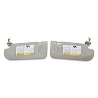 2014-2022 Infiniti Q50 Sun Visor Sunvisor Gray Left/Right Set (2), F057, OEM, 2014, 2015, 2016, 2017, 2018, 2019, 2020, 2021, 2022