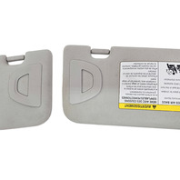 2014-2022 Infiniti Q50 Sun Visor Sunvisor Gray Left/Right Set (2), F057, OEM, 2014, 2015, 2016, 2017, 2018, 2019, 2020, 2021, 2022