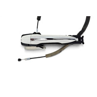 2015-2024 Infiniti Q50 Rear Left/Driver Exterior Door Handle White, 82640-4GA9A, F057, OEM, 2015, 2016, 2017, 2018, 2019, 2020, 2021, 2022, 2023, 2024
