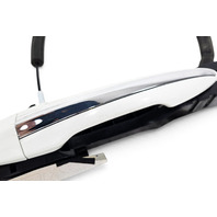 2015-2024 Infiniti Q50 Rear Left/Driver Exterior Door Handle White, 82640-4GA9A, F057, OEM, 2015, 2016, 2017, 2018, 2019, 2020, 2021, 2022, 2023, 2024