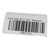 2015-2024 Infiniti Q50 Rear Left/Driver Exterior Door Handle White, 82640-4GA9A, F057, OEM, 2015, 2016, 2017, 2018, 2019, 2020, 2021, 2022, 2023, 2024