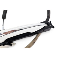2015-2024 Infiniti Q50 Rear Left/Driver Exterior Door Handle White, 82640-4GA9A, F057, OEM, 2015, 2016, 2017, 2018, 2019, 2020, 2021, 2022, 2023, 2024