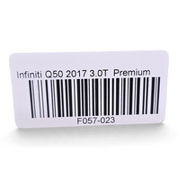2016-2024 Infiniti Q50 Rear Quarter Right/Passenger Side Glass 82262-6HE0A, F057, OEM, 2016, 2017, 2018, 2019, 2020, 2021, 2022, 2023, 2024