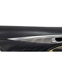 2016-2018 Infiniti Q50 Front Left Door Panel Black, 80901-6HE0A, F057, OEM, 2016, 2017, 2018