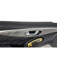 2016-2018 Infiniti Q50 Front Left Door Panel Black, 80901-6HE0A, F057, OEM, 2016, 2017, 2018