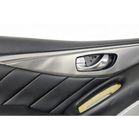 2016-2018 Infiniti Q50 Front Left Door Panel Black, 80901-6HE0A, F057, OEM, 2016, 2017, 2018