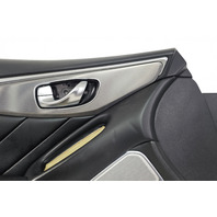 2016-2018 Infiniti Q50 Front Left Door Panel Black, 80901-6HE0A, F057, OEM, 2016, 2017, 2018