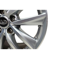 2015-2021 Infiniti Q50 Alloy Aluminum Rim Wheel Disk 17x7.5, D0CMM-4GC3A, #3, F057, OEM, 2015, 2016, 2017, 2018, 2019, 2020, 2021