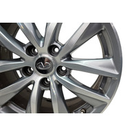 2015-2021 Infiniti Q50 Alloy Aluminum Rim Wheel Disk 17x7.5, D0CMM-4GC3A, #2, F057, OEM, 2015, 2016, 2017, 2018, 2019, 2020, 2021