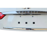 2014-2018 Infiniti Q50 Trunk Deck Lid Tail Gate White, H430M-4HBMA, F057, OEM, 2014, 2015, 2015, 2016, 2017, 2018