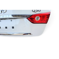 2014-2018 Infiniti Q50 Trunk Deck Lid Tail Gate White, H430M-4HBMA, F057, OEM, 2014, 2015, 2015, 2016, 2017, 2018