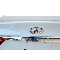 2014-2018 Infiniti Q50 Trunk Deck Lid Tail Gate White, H430M-4HBMA, F057, OEM, 2014, 2015, 2015, 2016, 2017, 2018