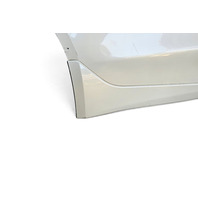 2014-2018 Infiniti Q50 Rear Bumper Cover W/Parking Sensors White, 85022-4GA0H, F057, OEM, 2014, 2015, 2016, 2017, 2018
