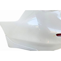2014-2018 Infiniti Q50 Rear Bumper Cover W/Parking Sensors White, 85022-4GA0H, F057, OEM, 2014, 2015, 2016, 2017, 2018