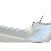2014-2018 Infiniti Q50 Rear Bumper Cover W/Parking Sensors White, 85022-4GA0H, F057, OEM, 2014, 2015, 2016, 2017, 2018