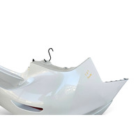2014-2018 Infiniti Q50 Rear Bumper Cover W/Parking Sensors White, 85022-4GA0H, F057, OEM, 2014, 2015, 2016, 2017, 2018