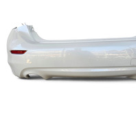 2014-2018 Infiniti Q50 Rear Bumper Cover W/Parking Sensors White, 85022-4GA0H, F057, OEM, 2014, 2015, 2016, 2017, 2018