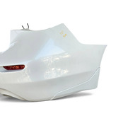 2014-2018 Infiniti Q50 Rear Bumper Cover W/Parking Sensors White, 85022-4GA0H, F057, OEM, 2014, 2015, 2016, 2017, 2018