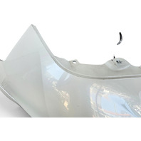 2014-2018 Infiniti Q50 Rear Bumper Cover W/Parking Sensors White, 85022-4GA0H, F057, OEM, 2014, 2015, 2016, 2017, 2018