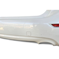 2014-2018 Infiniti Q50 Rear Bumper Cover W/Parking Sensors White, 85022-4GA0H, F057, OEM, 2014, 2015, 2016, 2017, 2018