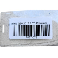 2017-2019 Infiniti Q60 Transmission Lower Splash Shield, 74811-1MG0C, F057, OEM, 2017, 2018, 2019
