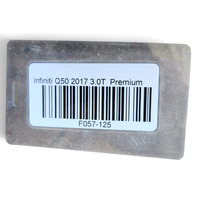 2016-2023 Infiniti Q50 Tensioner Belt Pulley M/T 3.0L 11955-5CA0B, F057, OEM, 2016, 2017, 2018, 2019, 2020, 2021, 2022, 2023