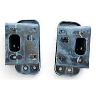 2014-2022 Infiniti Q50 Front Right/Left Bumper Reinforcement Bracket Mount Set, 62211-4GA0A, F057, OEM, 2014, 2015, 2016, 2017, 2018, 2019, 2020, 2021, 2022, 2023
